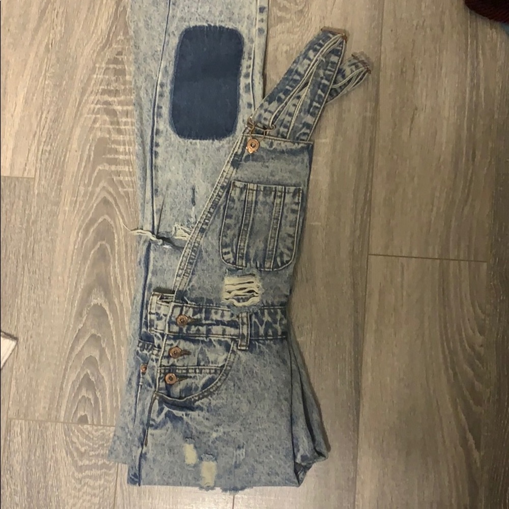 Distressed Overalls - Picture 2 of 2